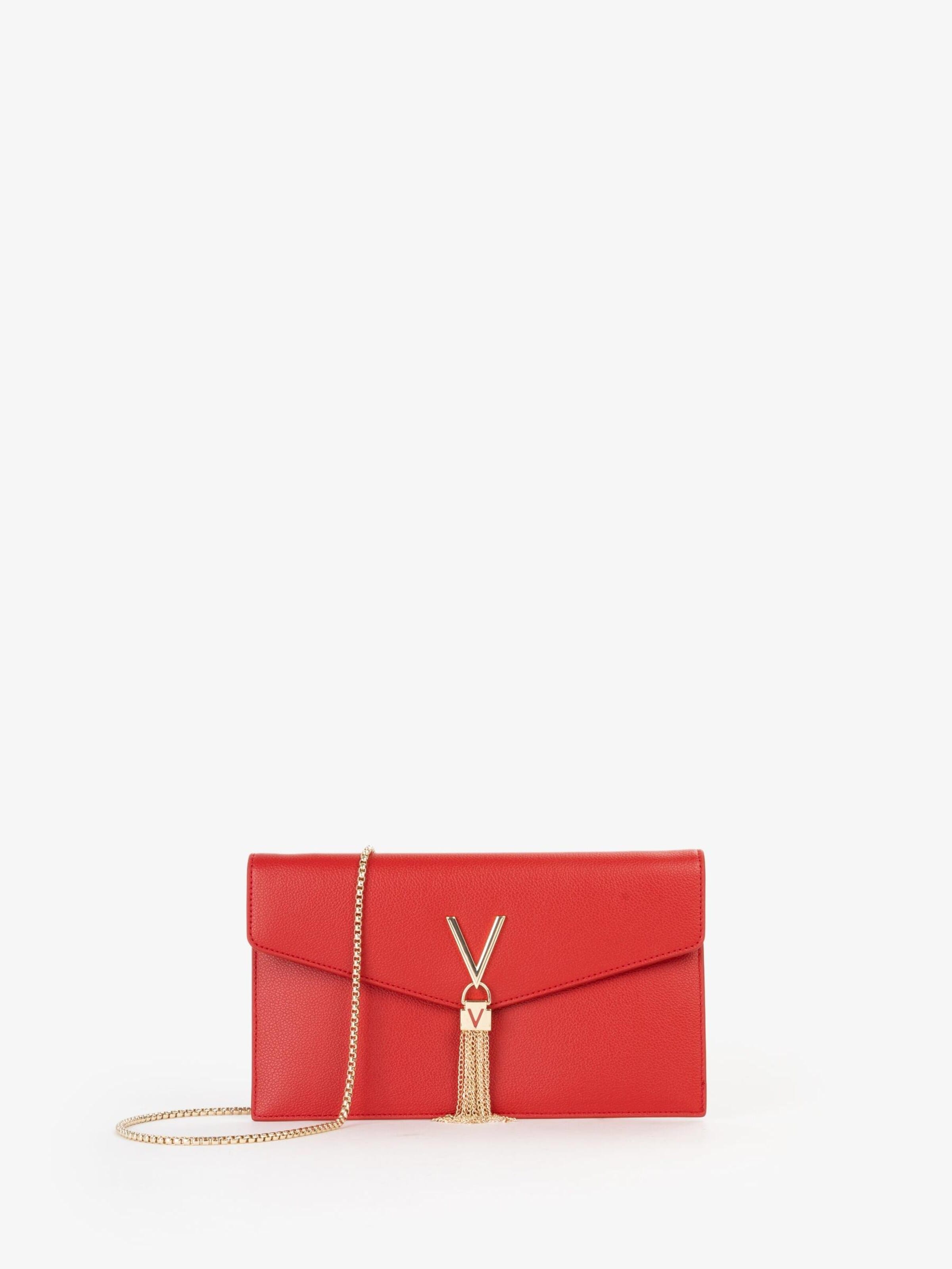 VALENTINO - Saco de roupas 'Valentino Pochette Luxe Rouge Femme Rubino' em vermelho