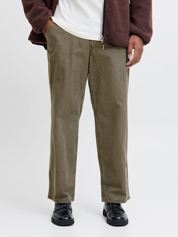 JACK & JONES - Ropa ancha Pantalón en verde: frente