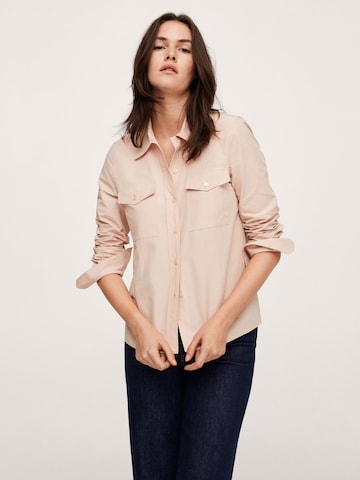 MANGO Bluse 'Paris' i rosa: forside