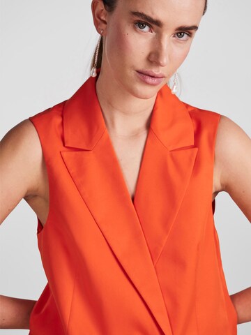 PIECES Suit Vest 'Tally' in Orange