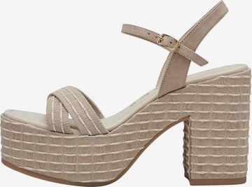 TAMARIS Sandalen met riem in Beige