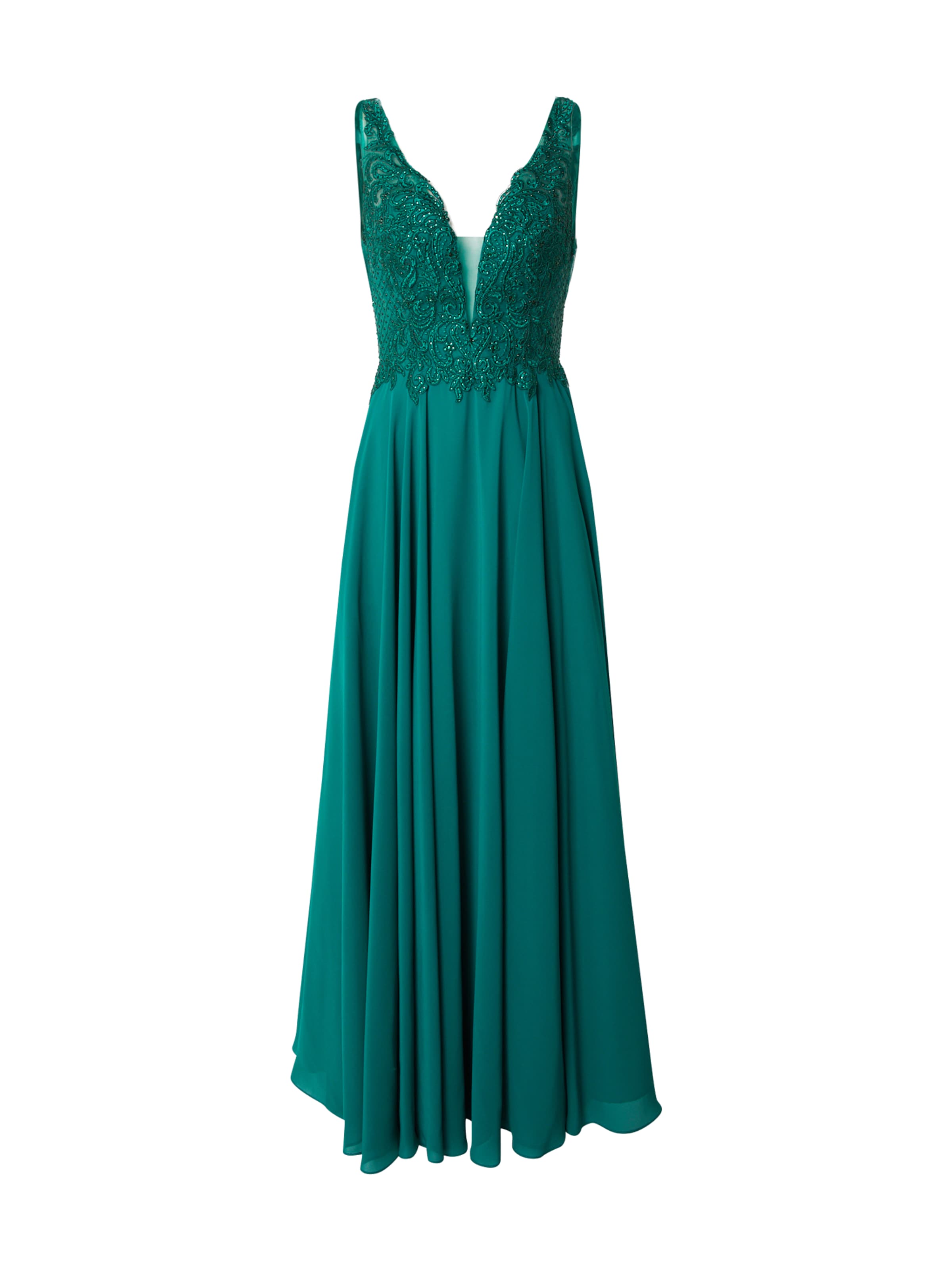 Rochie de seară de la LUXUAR pe verde: față