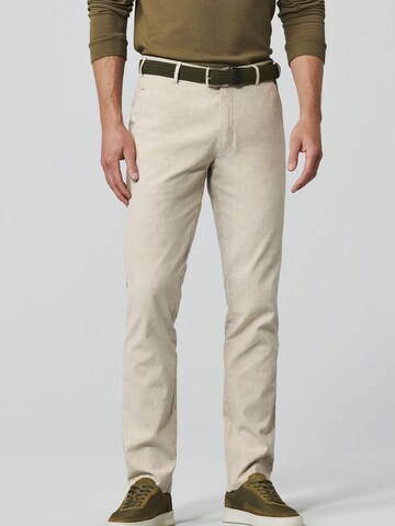 Regular Pantalon chino 'Roma' MEYER en beige : devant