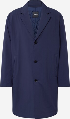 BOSS Between-seasons coat 'Ceiro' in Blue: front