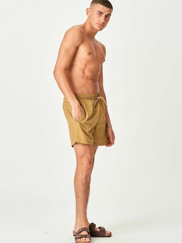 Shorts de bain ' Premium Badeshorts ' TEESHOPPEN en vert
