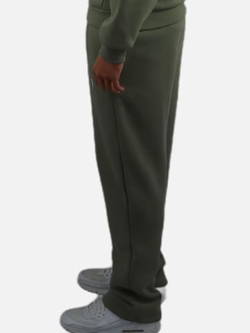 HEFTYKA Loose fit Workout Pants 'OPEN' in Green