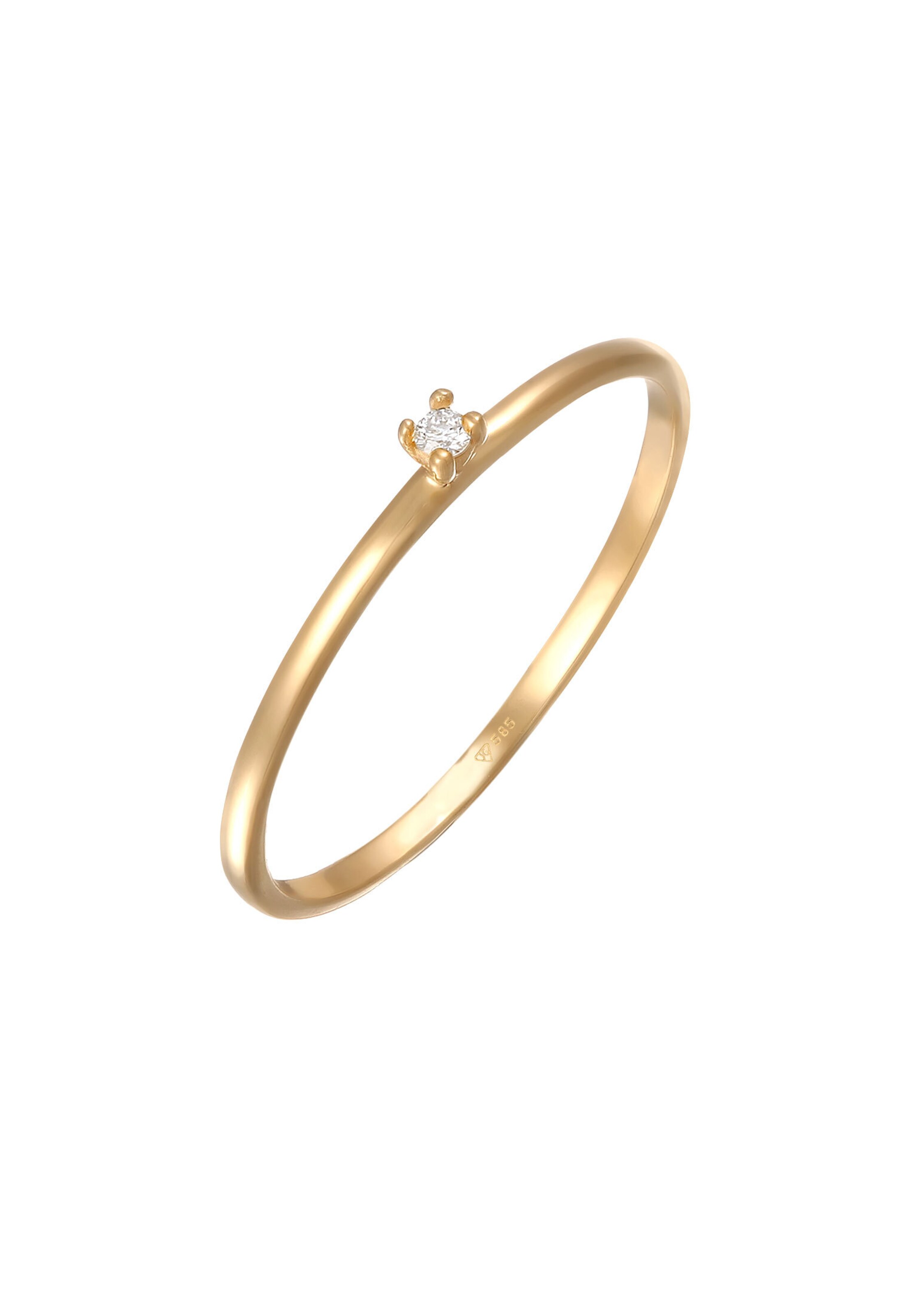 Elli DIAMONDS Ring 'Elegant' in Gold: front