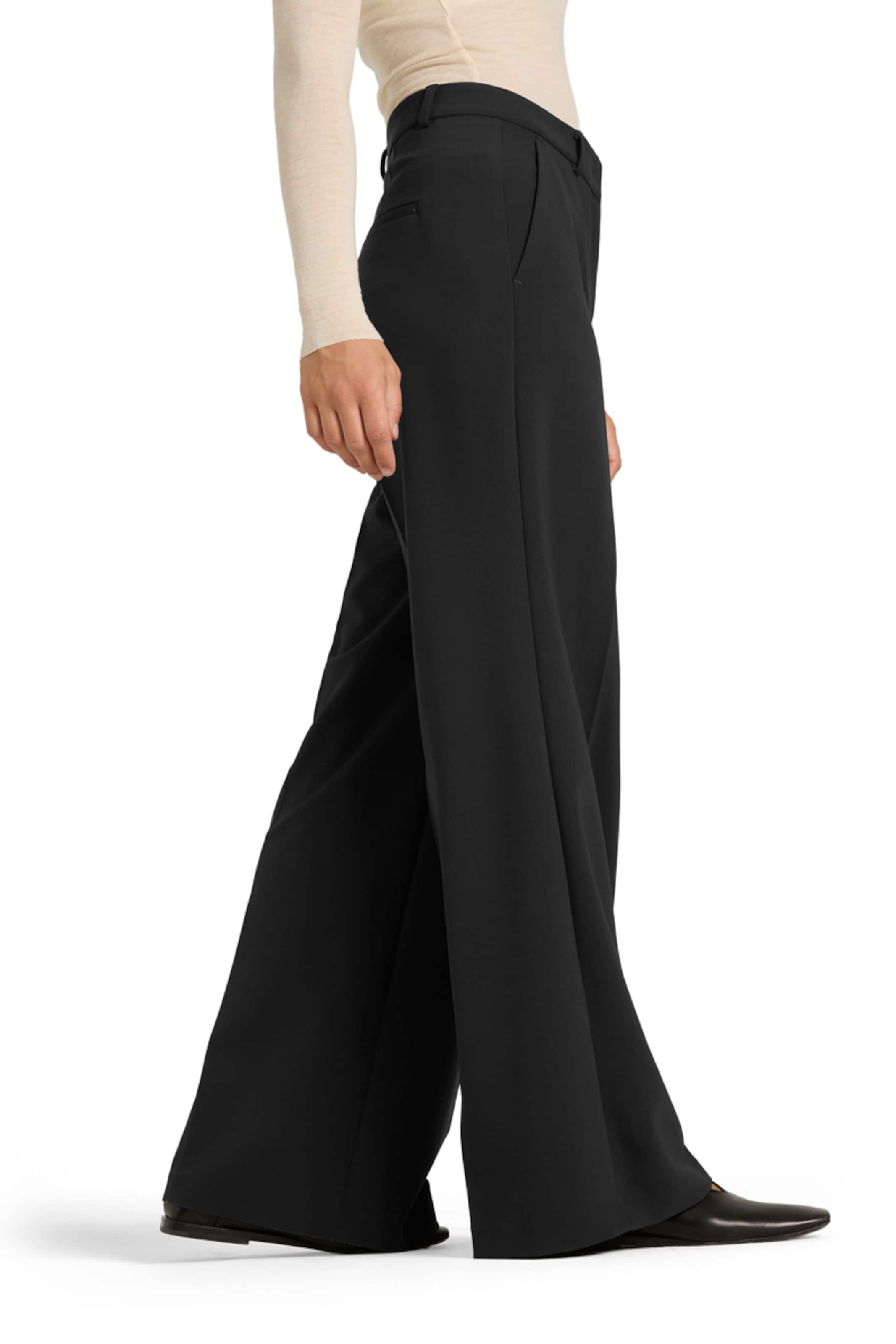 Cambio Wide Leg Hose 'Alexis' in Schwarz