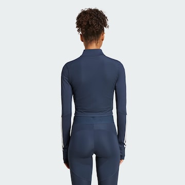ADIDAS PERFORMANCE Sportief sweatvest 'Hyperglam' in Blauw