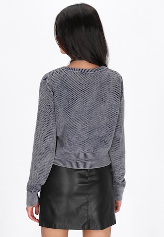 myMo ROCKS Knit cardigan in Blue