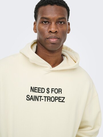 Only & Sons Sweatjakke 'ONSLEROY' i beige