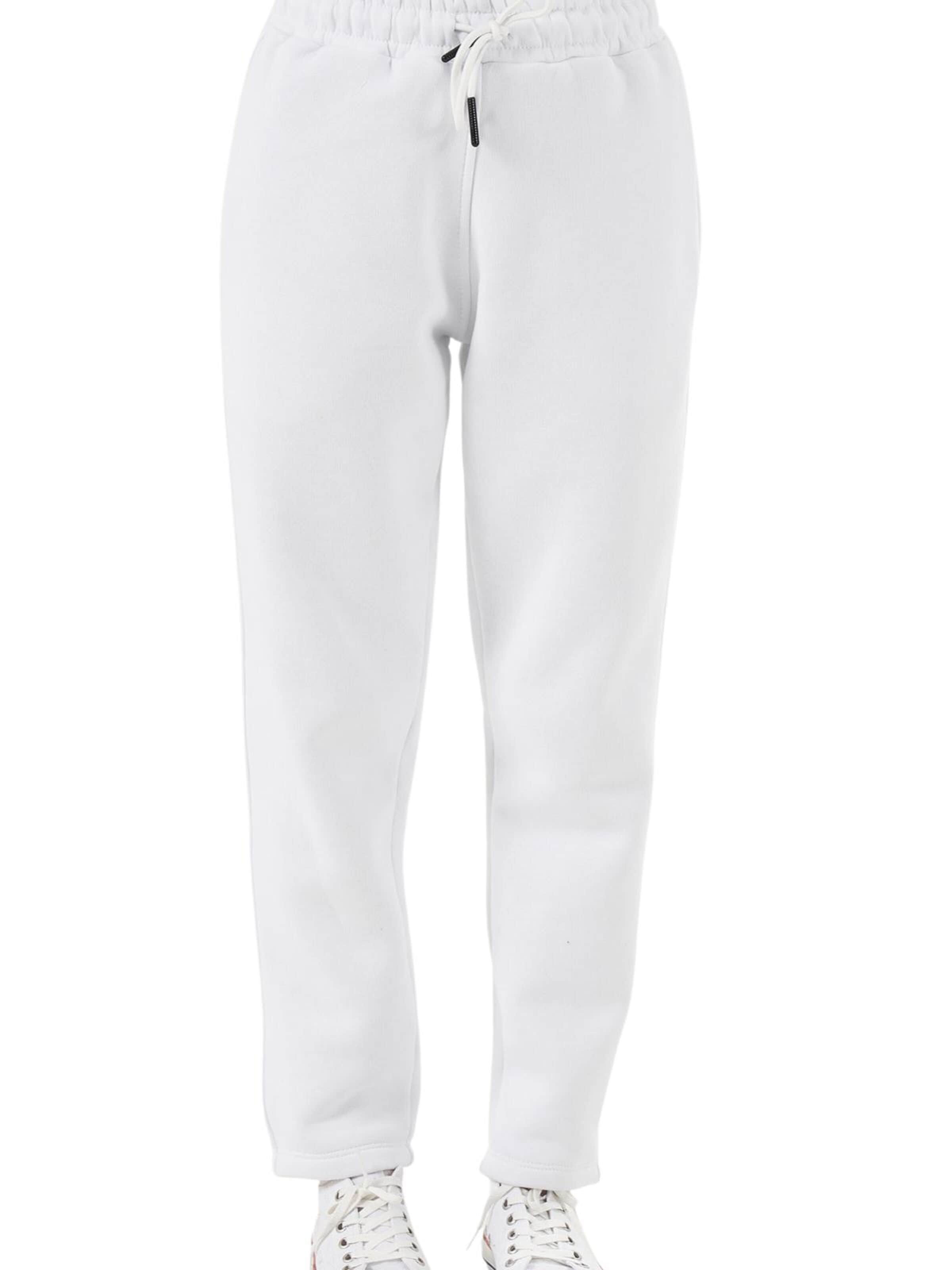 LOUIS LECLER Slimfit Broek 'Elise' in Wit