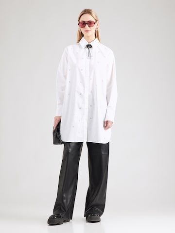 balta Karl Lagerfeld Palaidinė