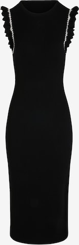 MorganPletena haljina - crna boja: prednji dio
