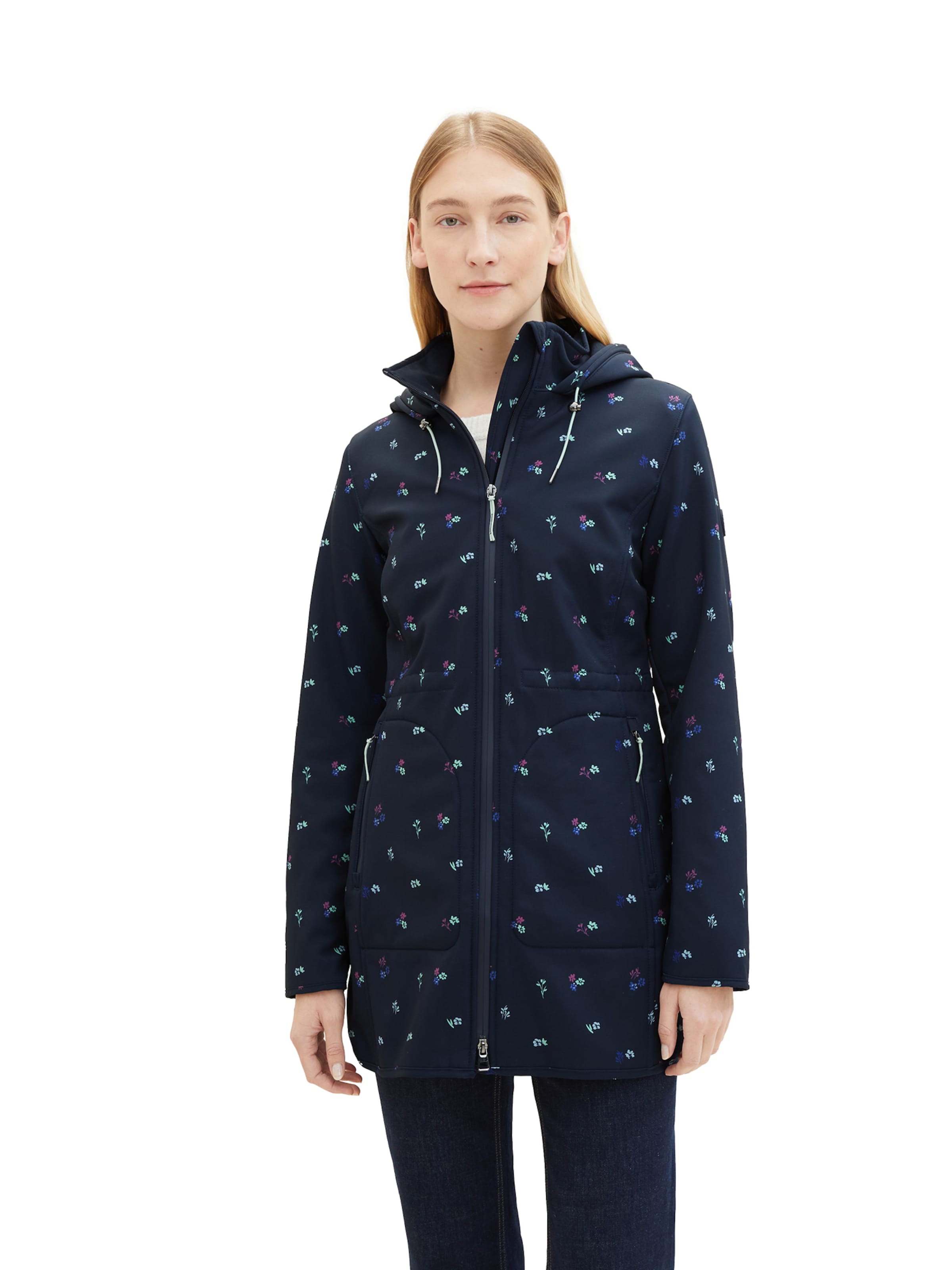 Parka mi-saison TOM TAILOR en bleu : devant