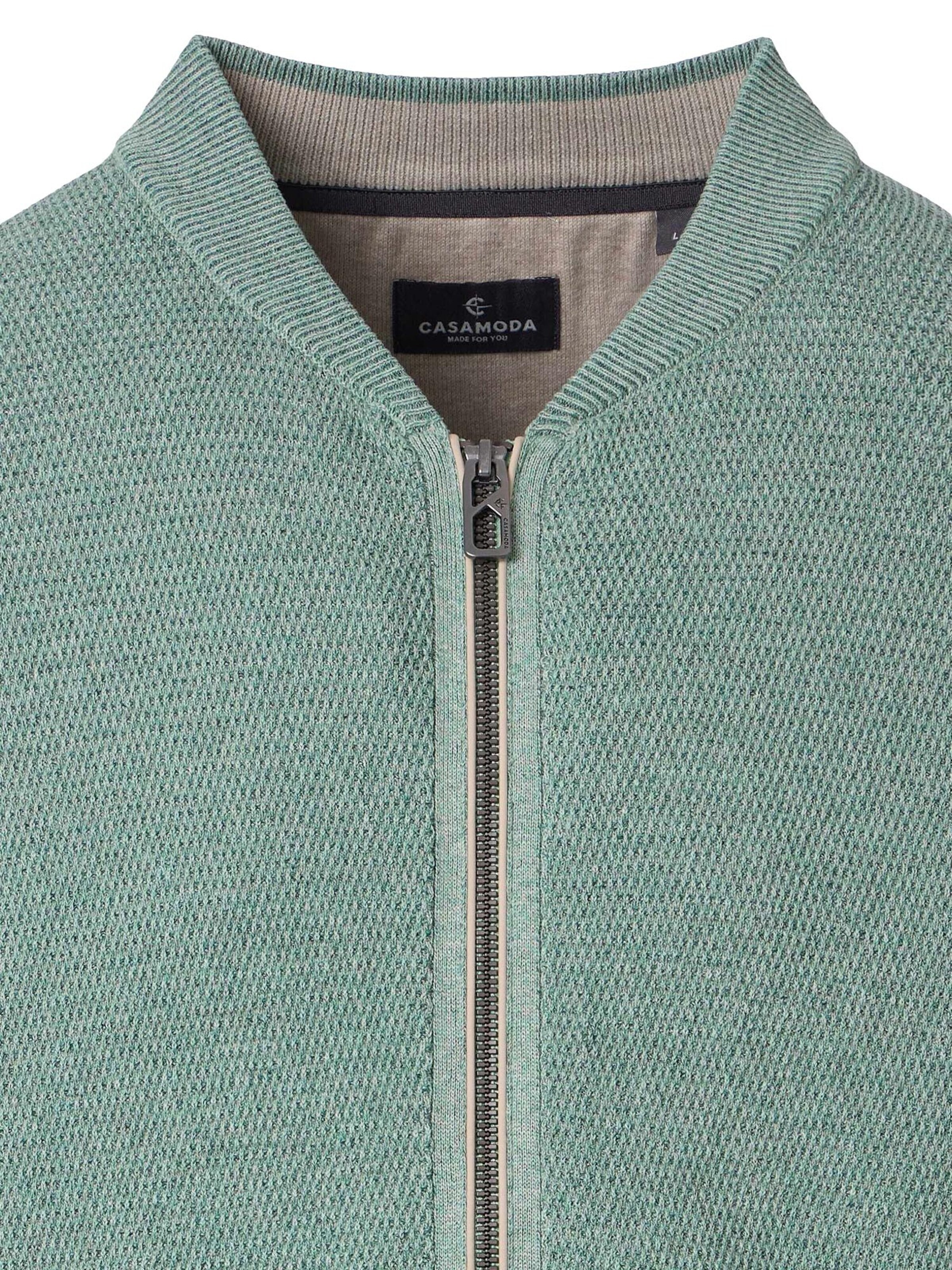 CASAMODA Knit Cardigan 'Basic' in Green