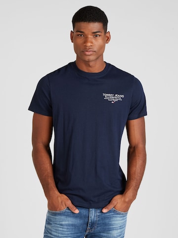 T-Shirt 'ESSENTIALS' Tommy Jeans en bleu : devant