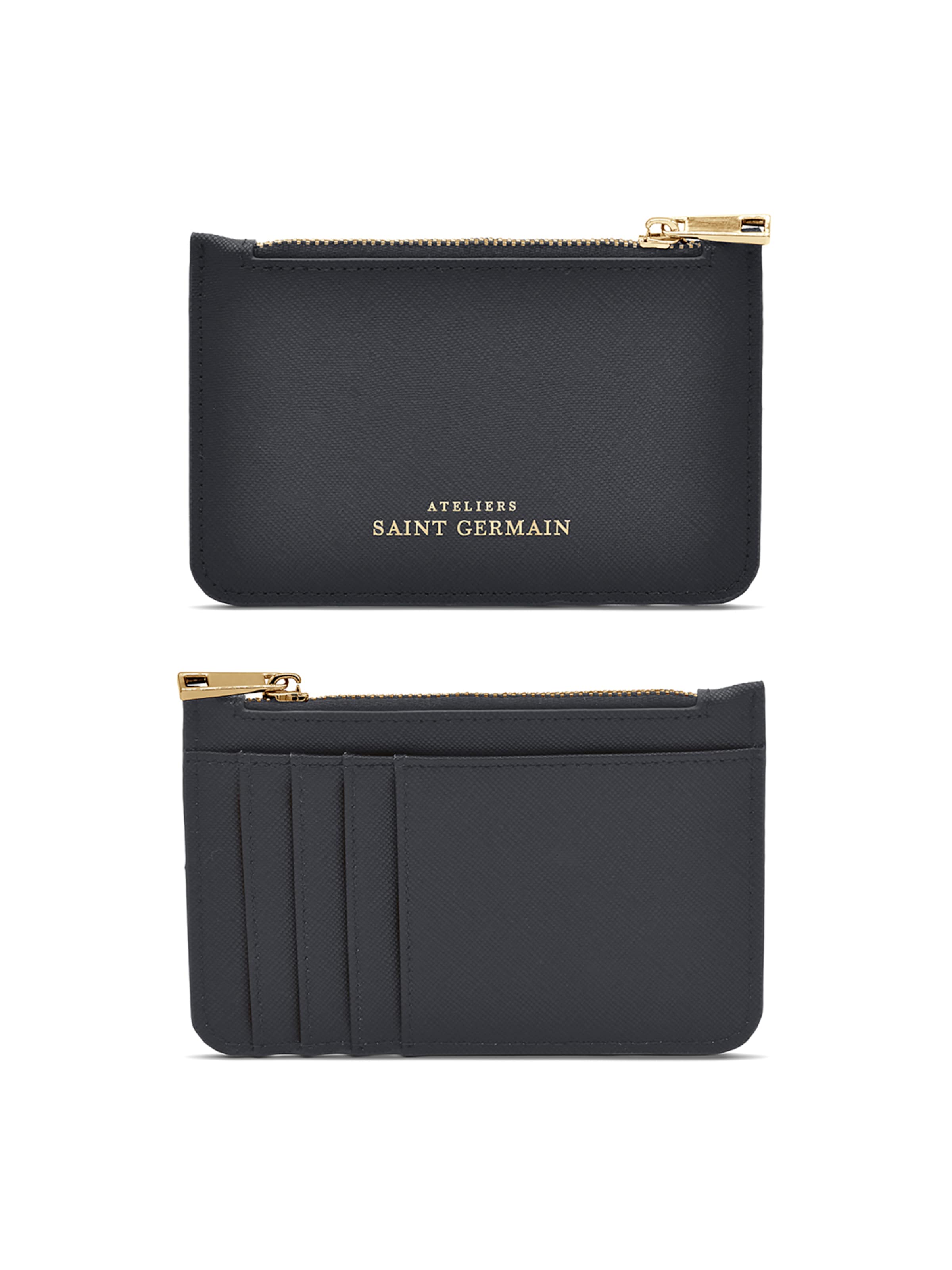 Porte-monnaies 'Saint Germain' Ateliers Saint Germain en noir : devant