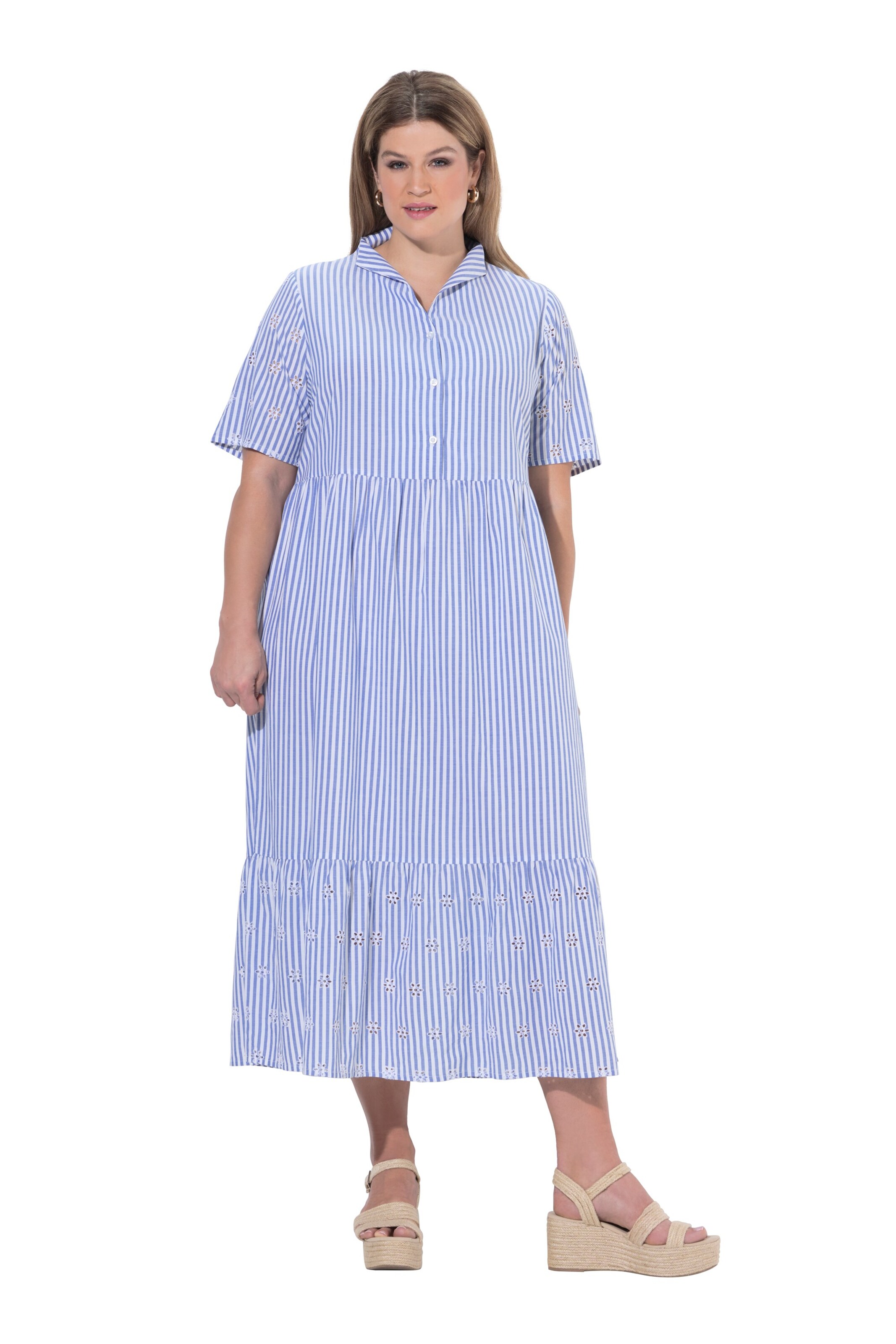 Ulla Popken Kleid in Blau: Vorderseite