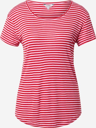 mbym T-Shirt 'Lucianna' in himbeer / weiß, Produktansicht