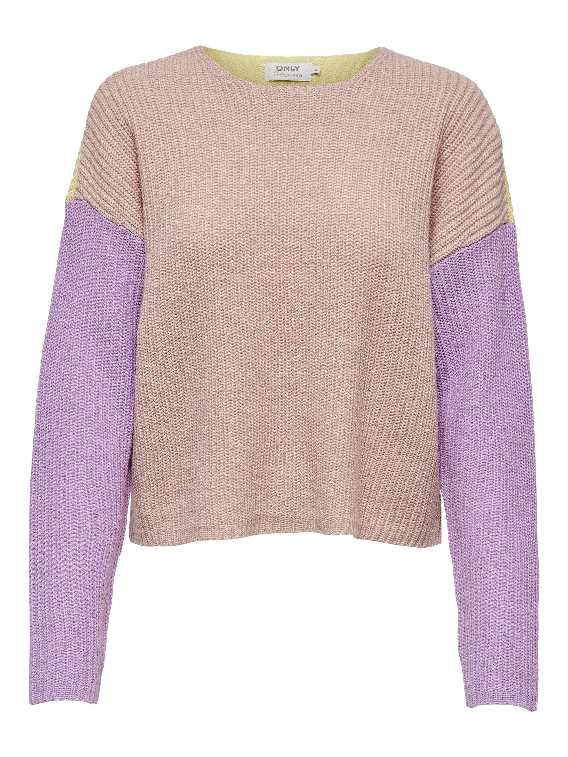 Taglie comode Donna ONLY Pullover NICCI in Rosa 