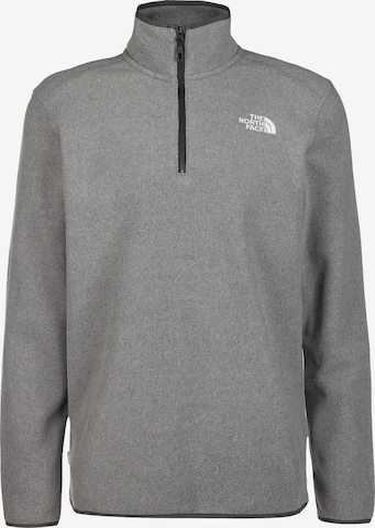 THE NORTH FACE - Pullover desportivo '100 Glacier' em cinzento: frente