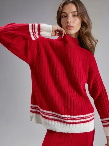 Pantalons de tailleur My fashion en rouge