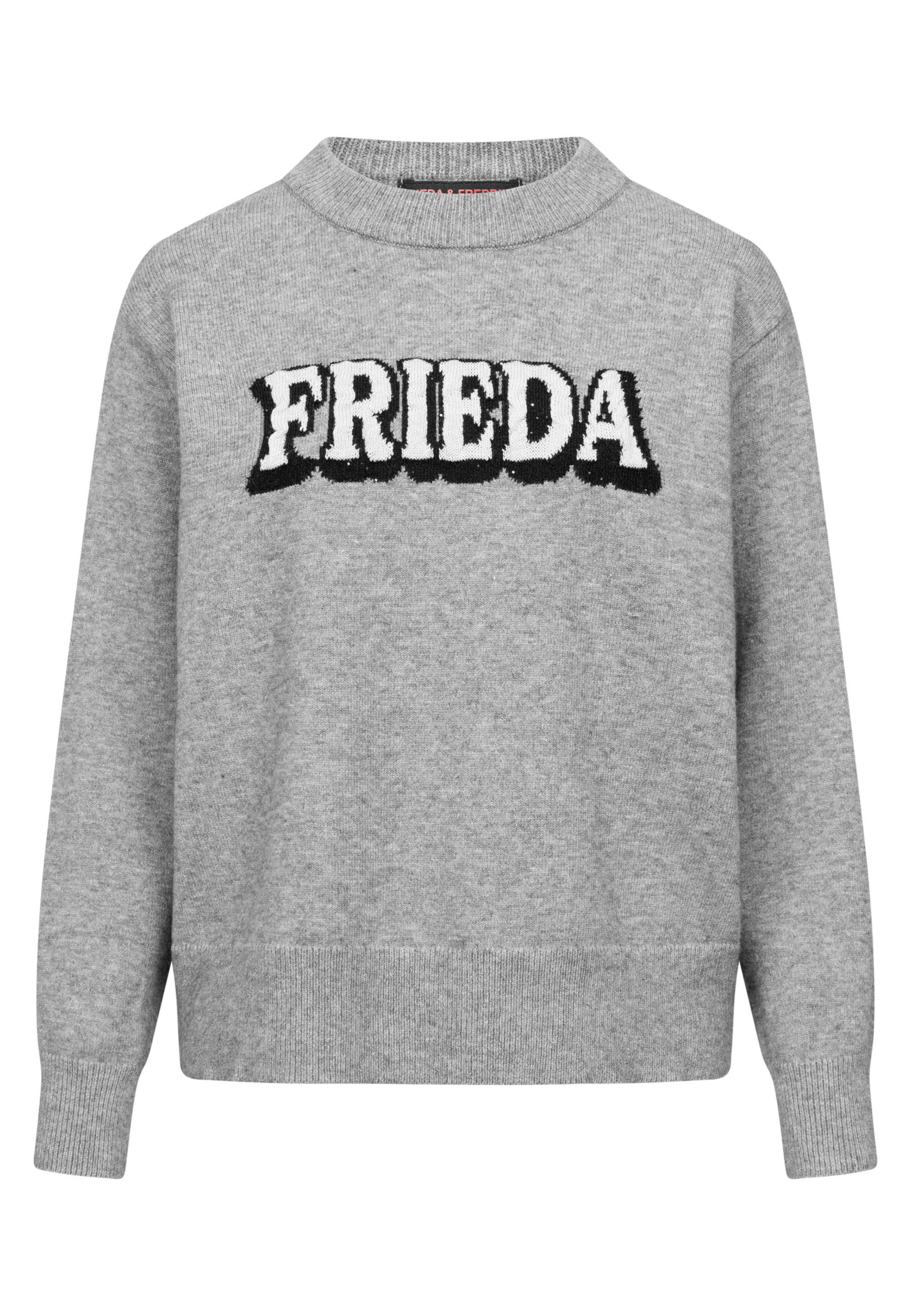 Frieda & Freddies NY Pullover in Grau: Vorderseite