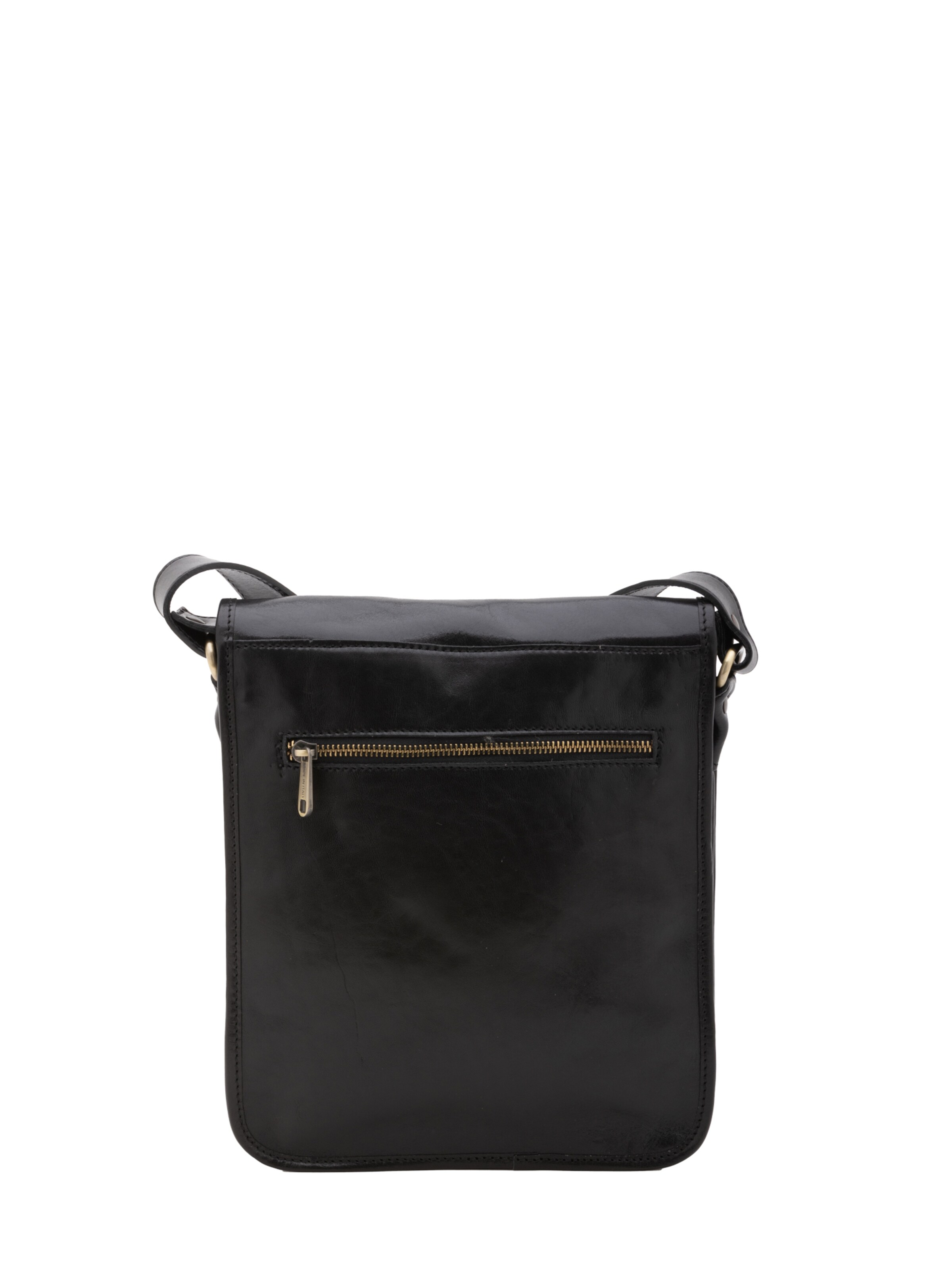 Borsa a tracolla 'Borsa a tracolla uomo vera pelle con chiusura calamita - Made in Italy' di I Fratelli in nero