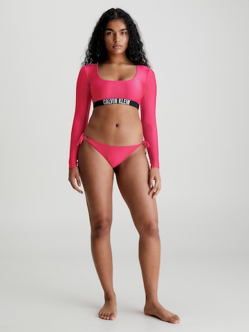 Calvin Klein Swimwear Bygelfri Bikiniöverdel i rosa