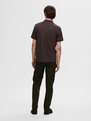 Maglietta 'Fave' di SELECTED HOMME in marrone