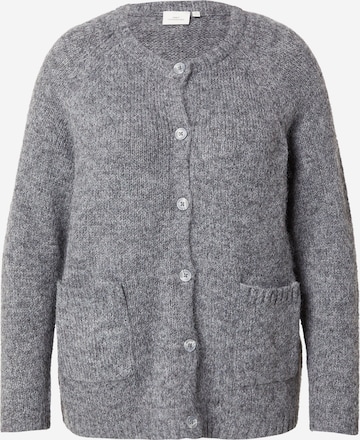 ONLY Carmakoma Neuletakki 'CARSHINE' värissä harmaa: etupuoli