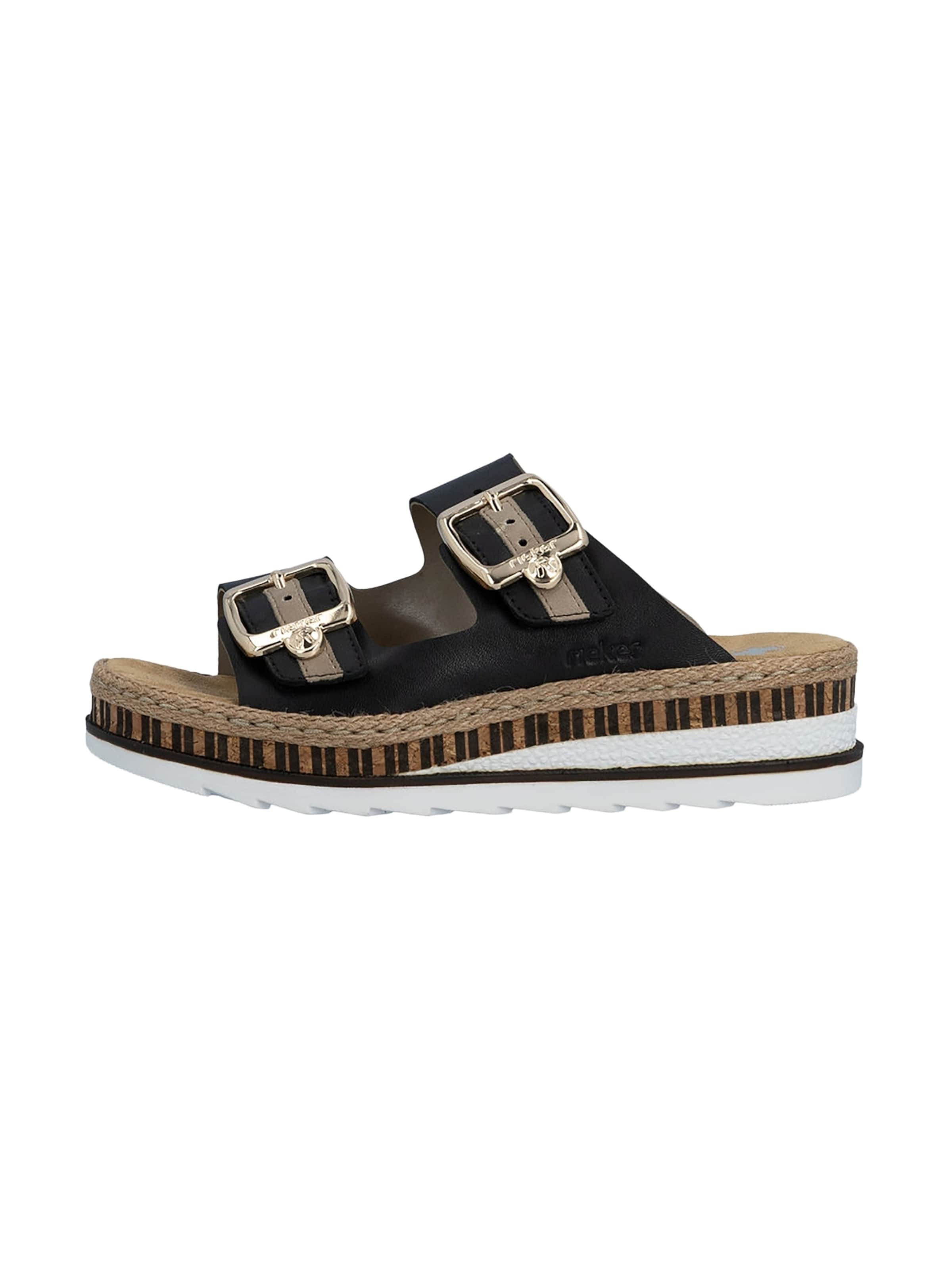 Rieker Mule in Black: front