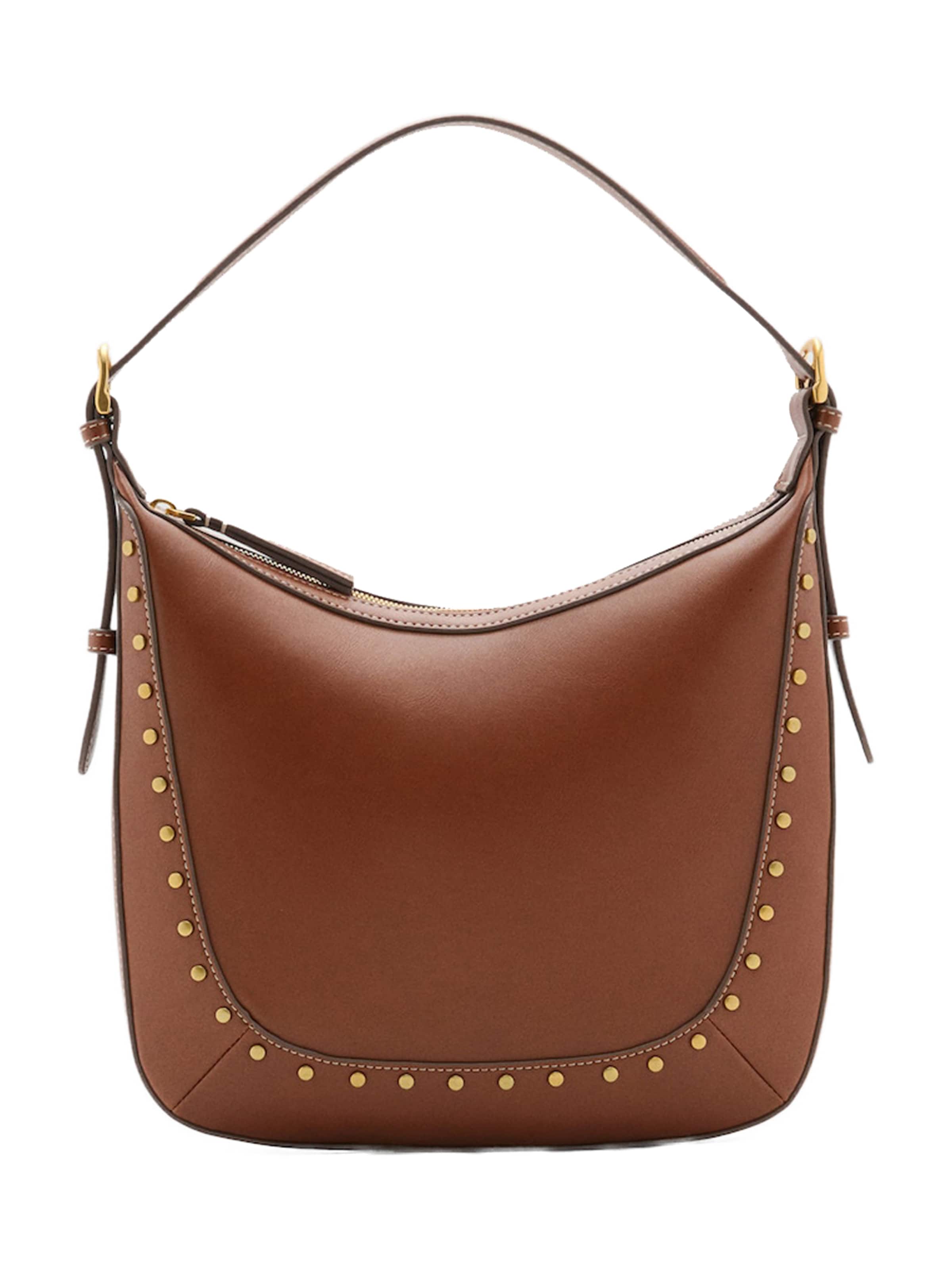 MANGO Torba na ramię 'SERRAT' w kolorze brązowy: przód