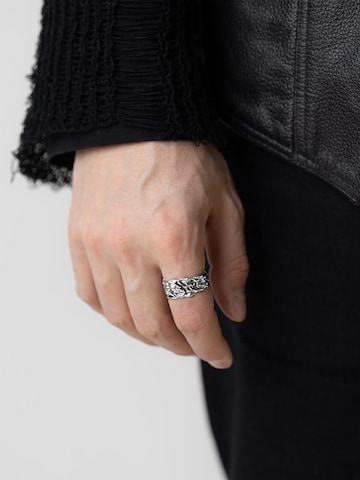 warpedsense Ring 'Lava' in Silver