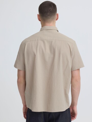 BLEND Comfort fit Button Up Shirt ' BHAvan ' in Beige