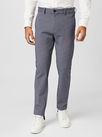 Clean Cut Copenhagen Slim fit Chino Pants 'Milano' in Grey: front