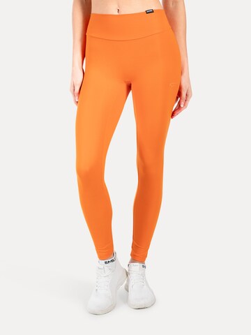 Smilodox Slim fit Leggings in Orange: front