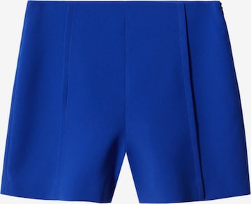 MANGO Bandplooibroek 'FICA' in Blauw: voorkant