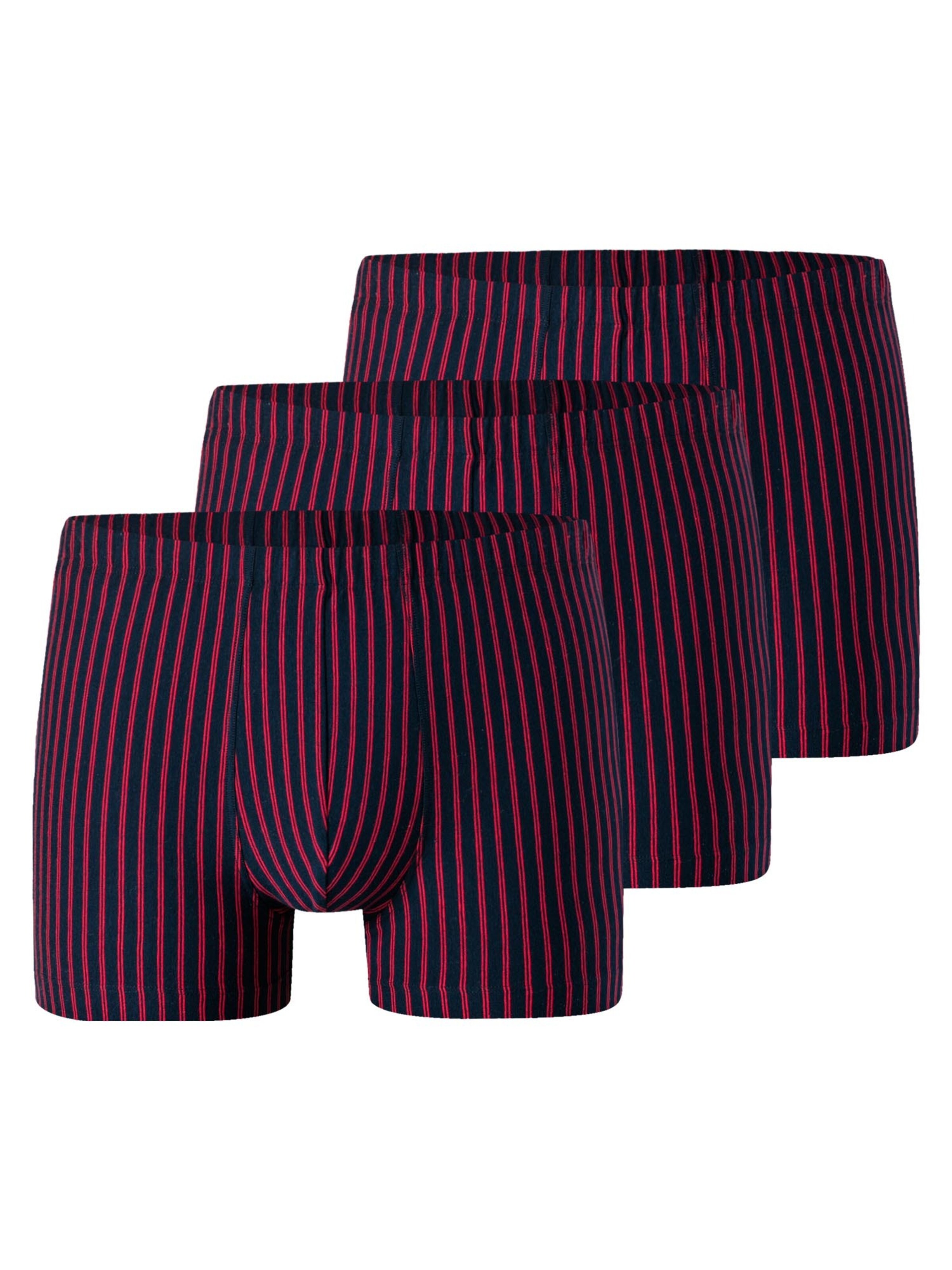 SCHIESSER Boxershorts '95/5 Essentials Organic Cotton' in de kleur Rood, Productweergave