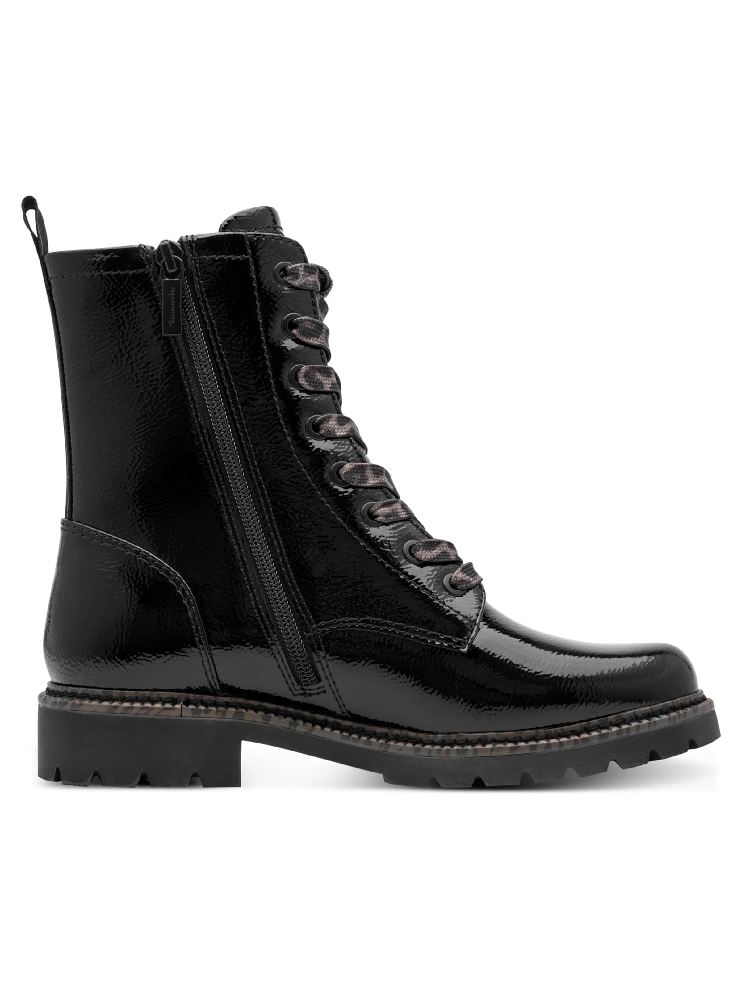 Tamaris Schnürstiefelette in Schwarz