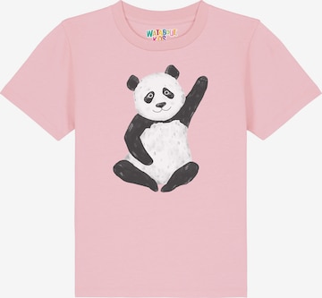 watabout.kids Shirt 'Panda' in Pink: front