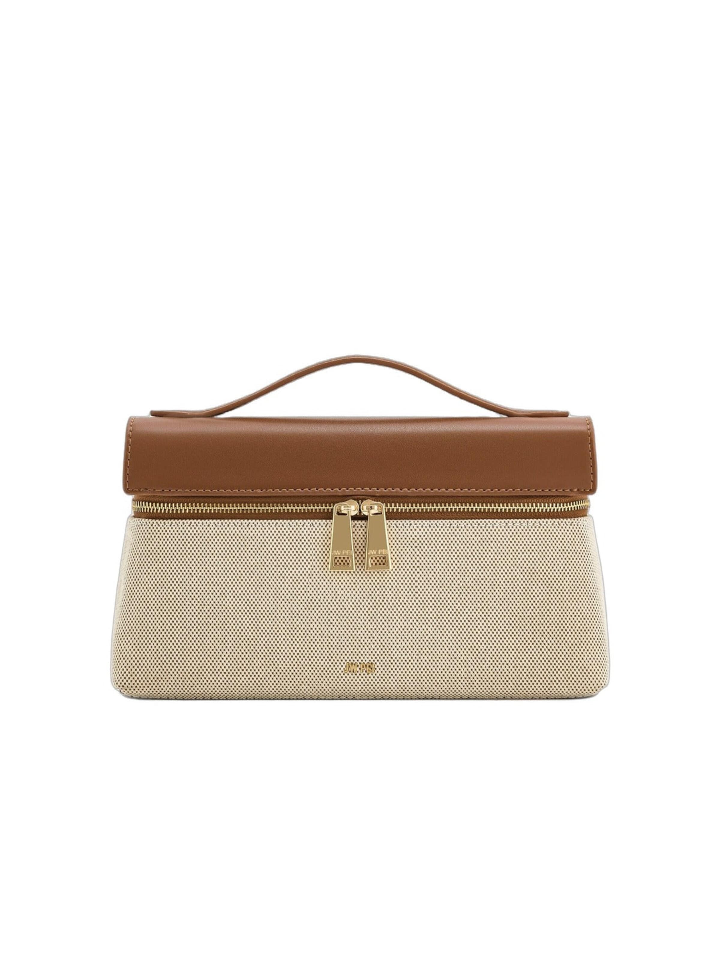 JW PEI Handbag 'JW PEI Sac à main Thea Brown Canvas' in Brown: front