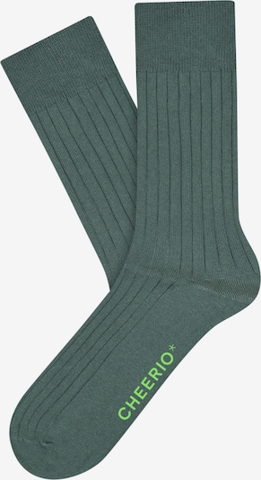 CHEERIO* Socks 'TOUGH GUY' in Green, Item view