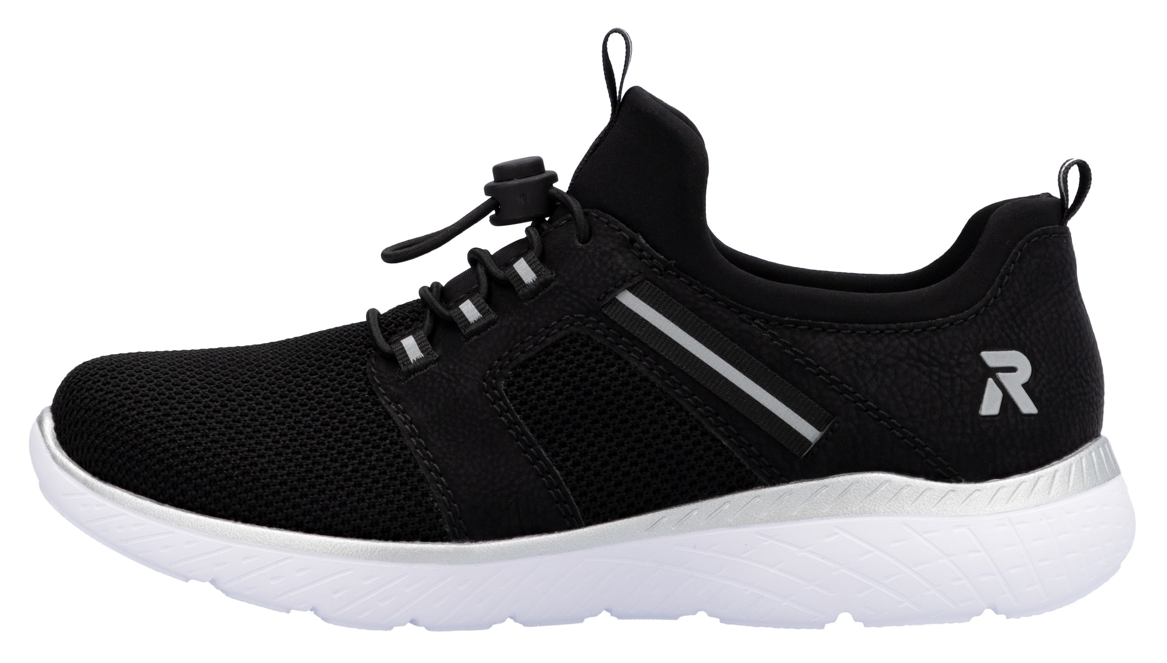 Rieker Sport Sneakers in Black: front