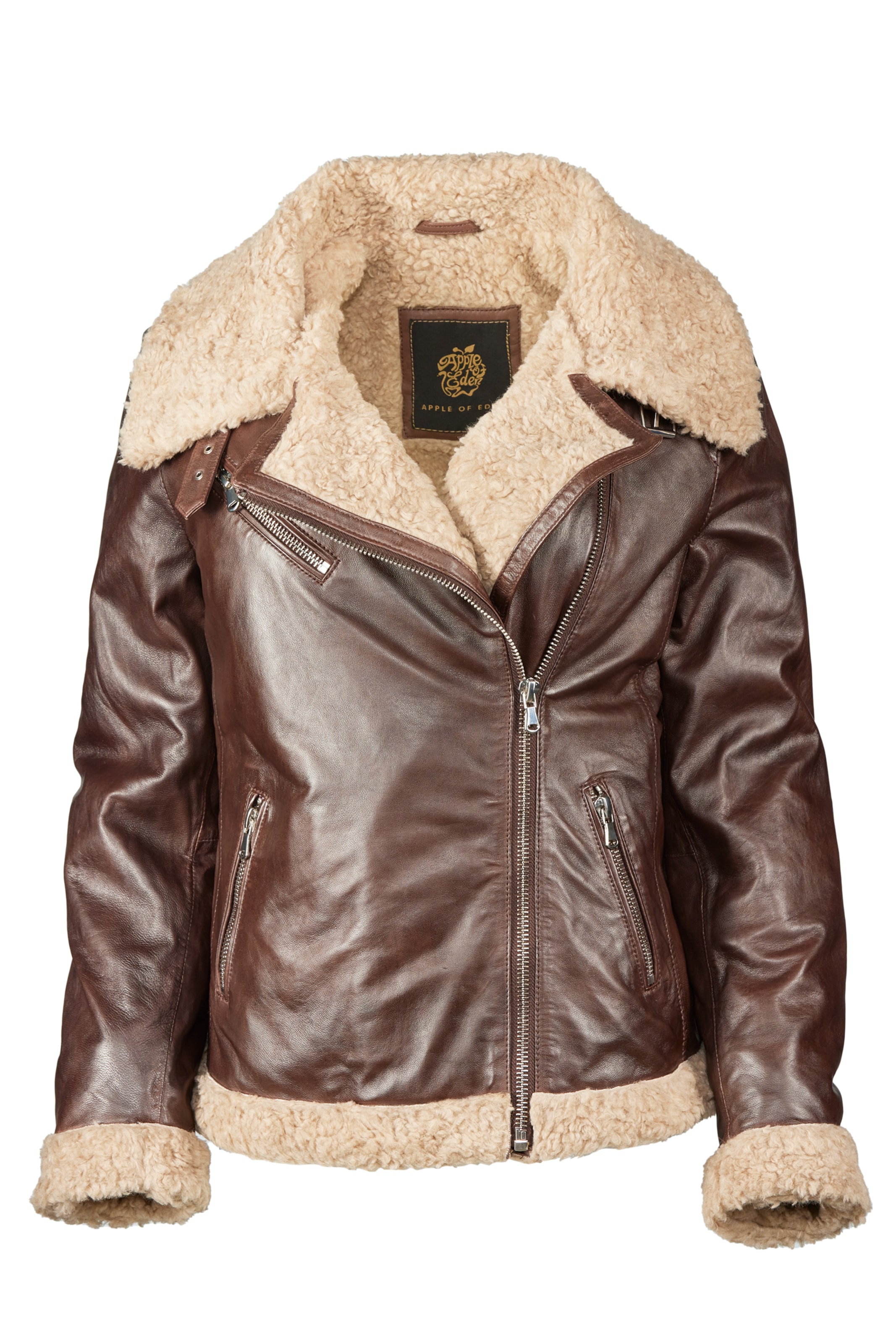 Apple of Eden Between-Season Jacket in Brown: front