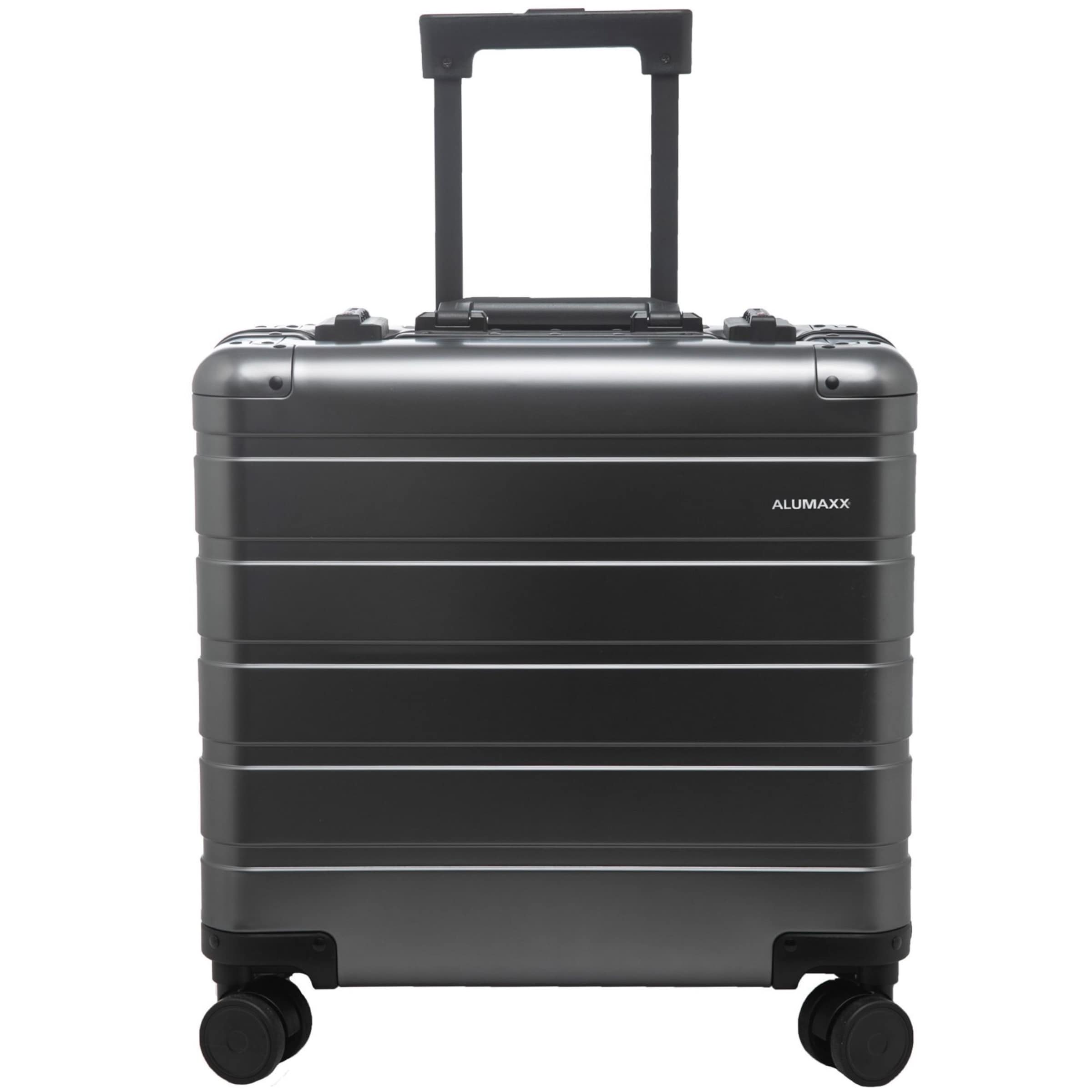 Valise de pilote ALUMAXX en gris : devant