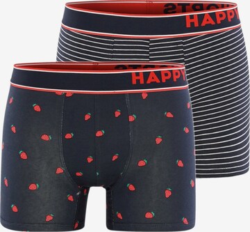 Boxers ' Trunks #3 ' Happy Shorts en bleu : devant