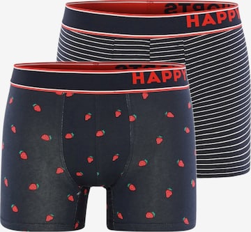 Boxers ' Trunks #3 ' Happy Shorts en bleu : devant