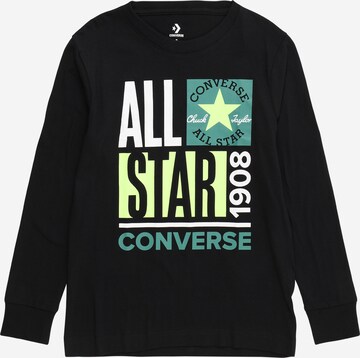 CONVERSE Shirt 'ALL STAR' in Zwart: voorkant